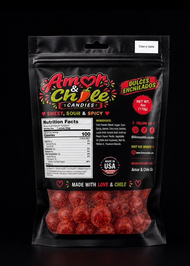 CHERRY GUMMY BALLS