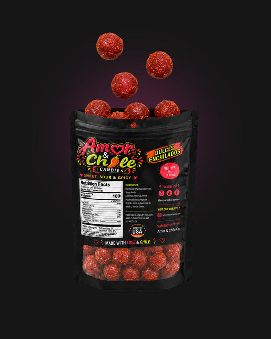 Chamoy Cherry Gummy Balls - 6 oz.