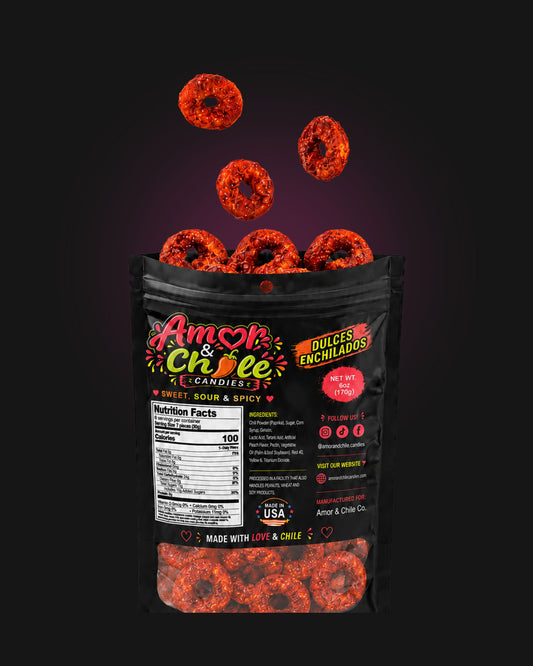 Chamoy Peach Rings - 6 oz